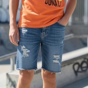 Abercrombie Kids Distressed Denim Shorts